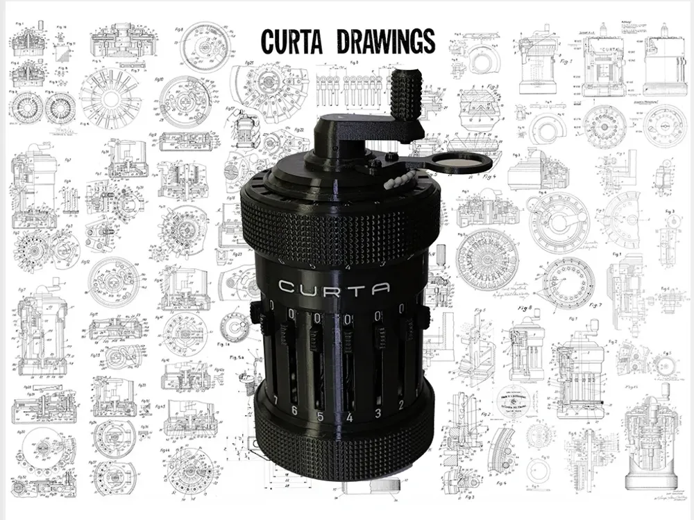 3Dプリント CURTA計算器Ⅰ型 - 無料3Dモデル -MakerWorld
