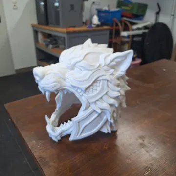 Pieza para disfraz o exhibición: Helm - Fenrir Wolf [Tragbar] — vista de referencia 5