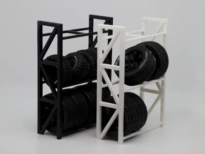 Tire Rack for RC 1:18 or 1:10 drift wheels