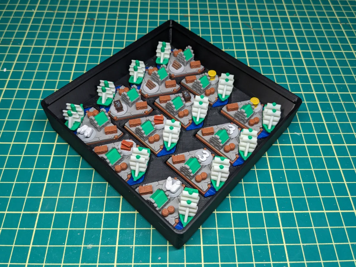 Bac Gridfinity pour ports de Catan
