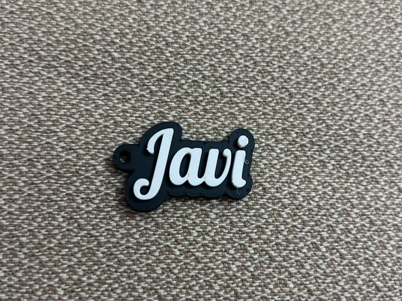 Javi name keychain