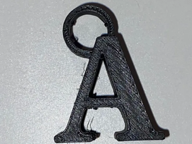Letter A keychain