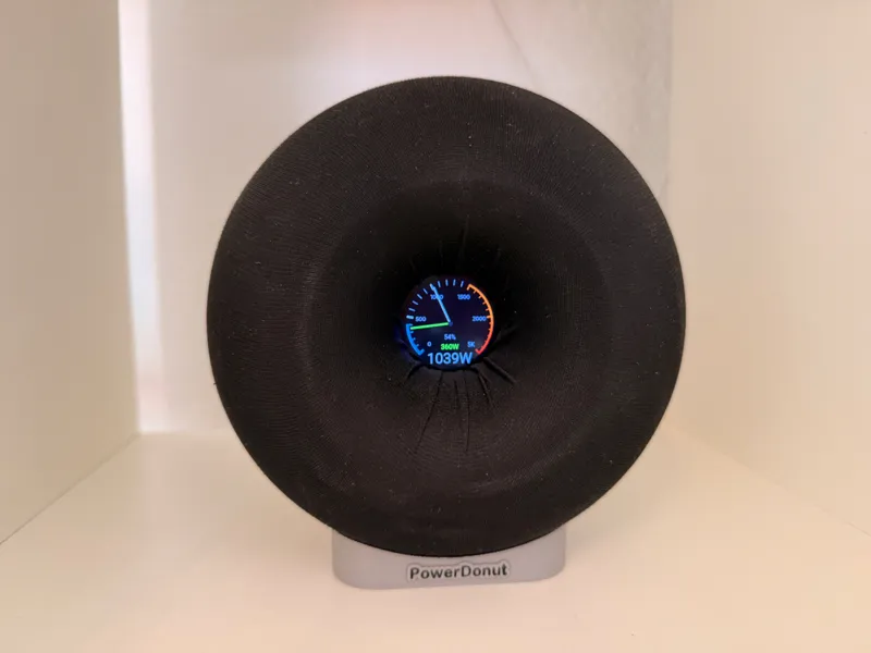 PowerDonut Circular ESP32 Energy Display Enclosure