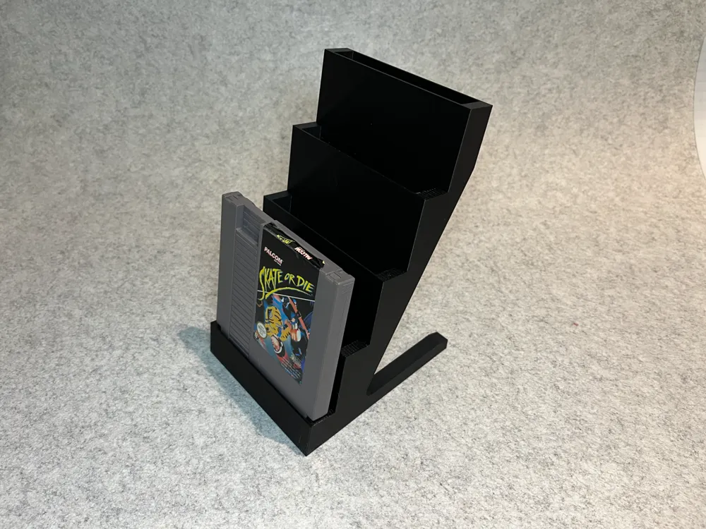 Display stand holder for 5 Nintendo NES games by design3d - MakerWorld