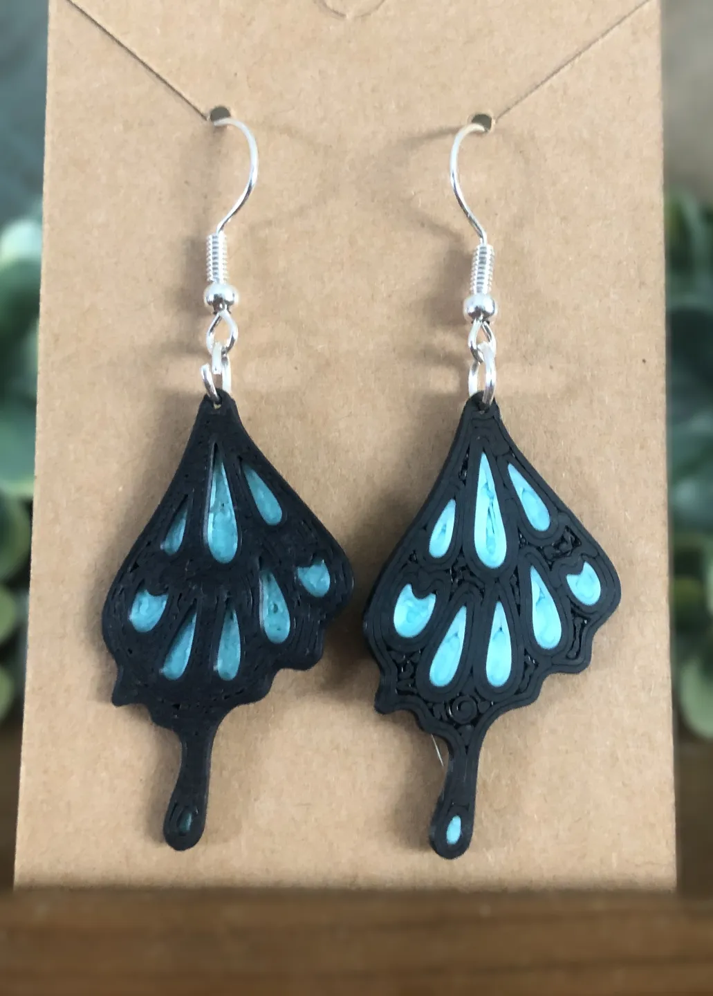Butterfly Wing Earrings - 9 Different Styles view 3