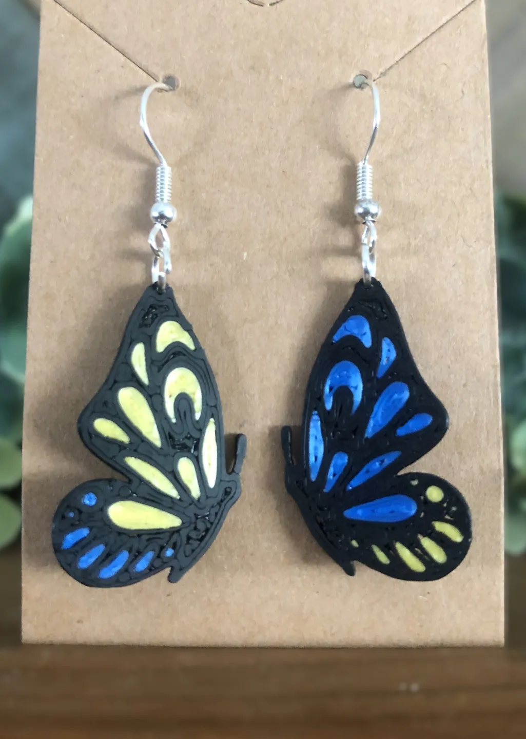 Butterfly Wing Earrings - 9 Different Styles view 4