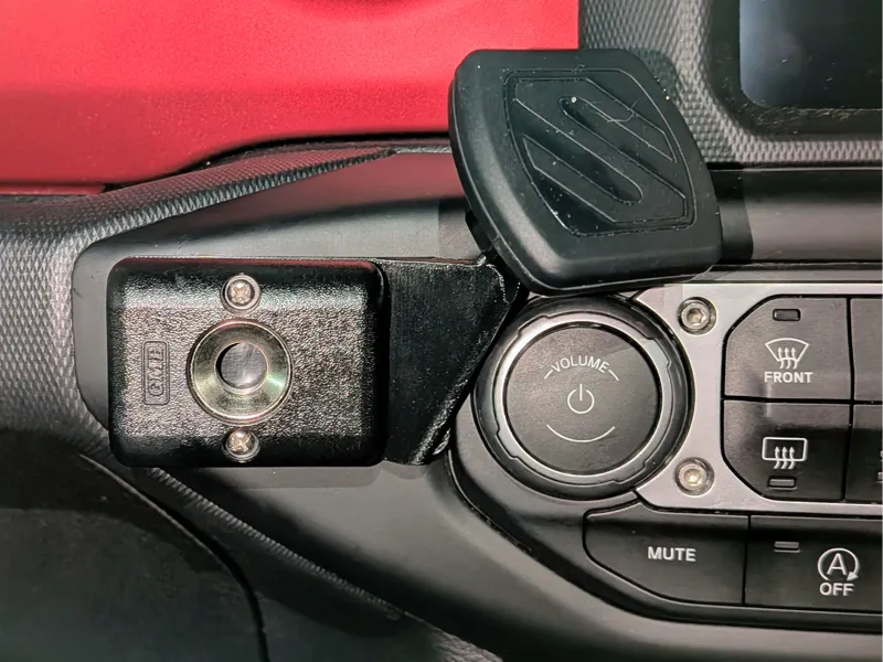 Jeep JL Wrangler UHF mic & mobile phone bracket