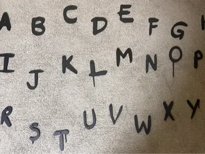 Stranger Things Style Alphabet – Modified Version