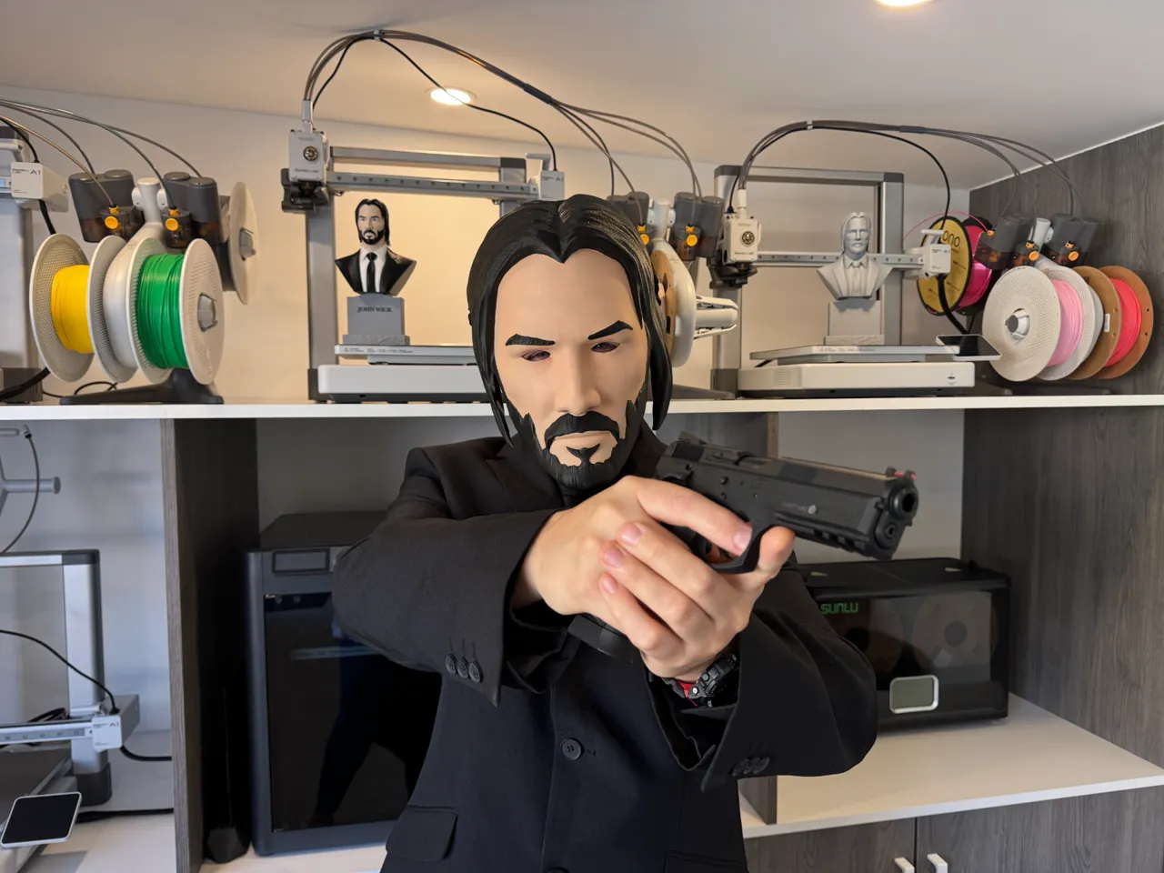 John Wick (Fan Art) Cosplay Mask view 4