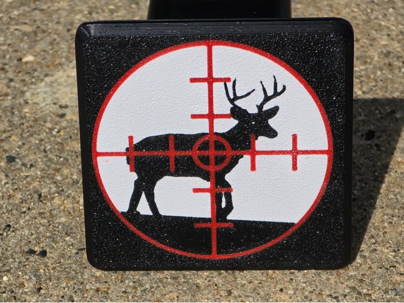 Buck in Cross-Hairs Hitch Cover (2" Receiver)