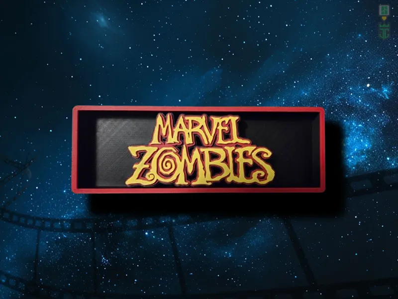 Marvel Zombies Cinema Film Room Sign Box