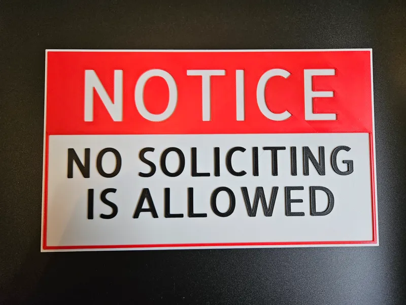 Signs - only 2mm thick