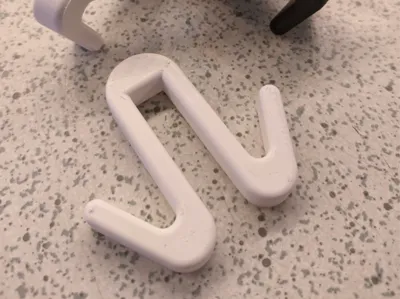 Customizable Shower Glass Hook, parametric design!