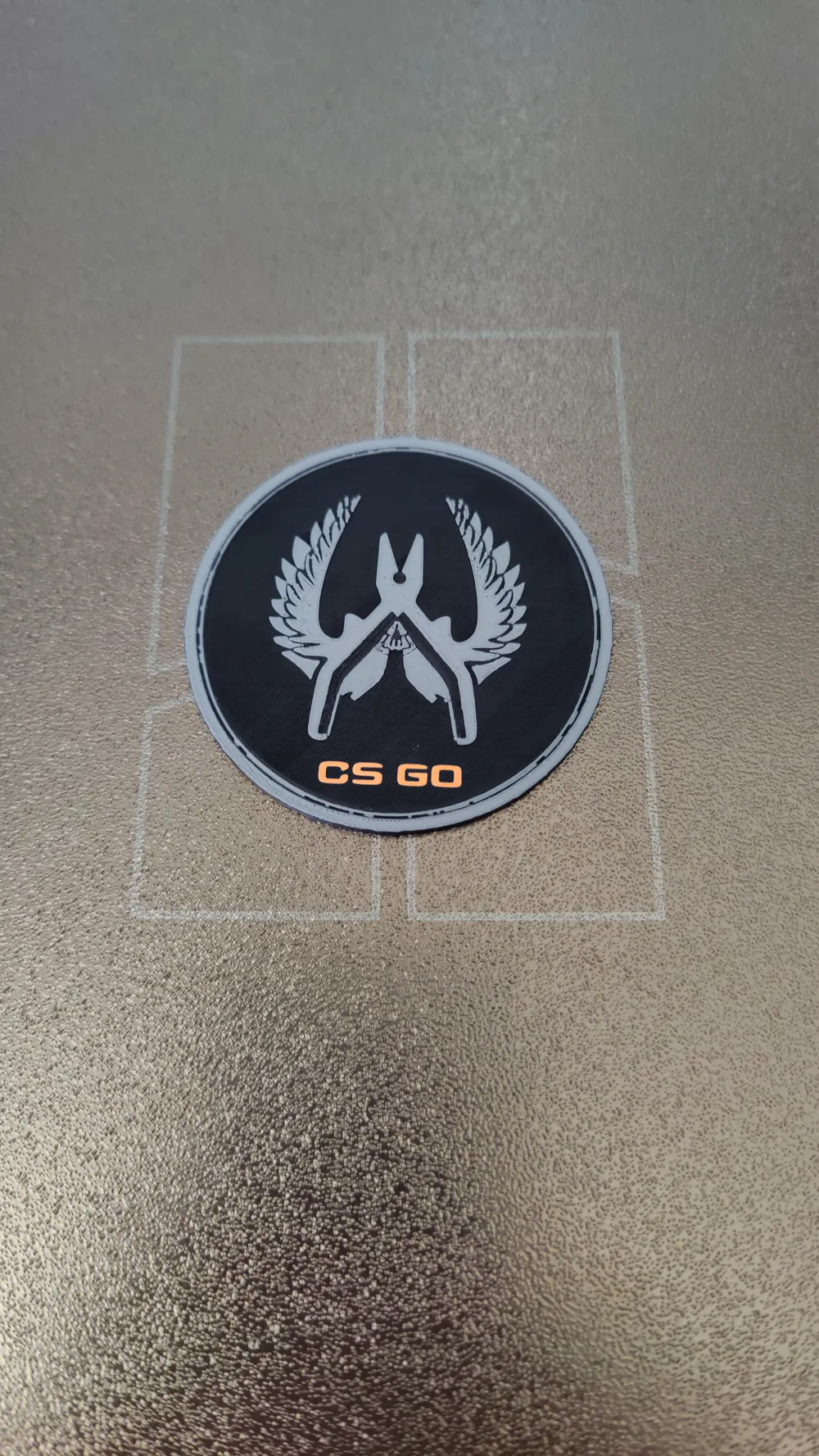 Counter Strike CS GO Elite Guardian pin - Free 3D Print Model - MakerWorld