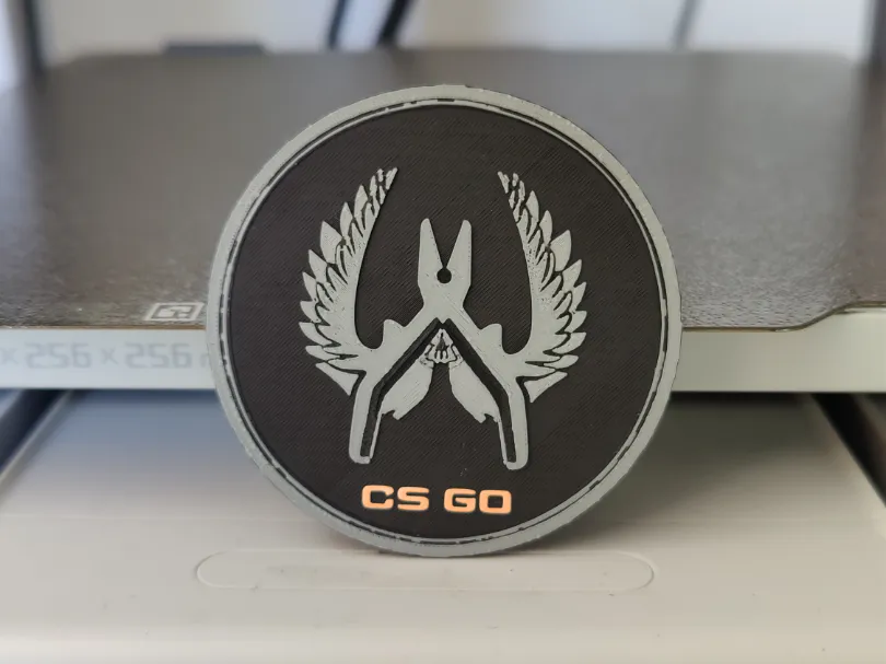 Counter Strike CS GO Elite Guardian pin - Free 3D Print Model - MakerWorld