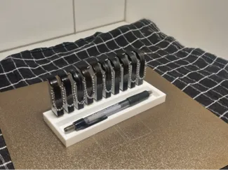 Desk Organizer with 10 USB Slots and Storage