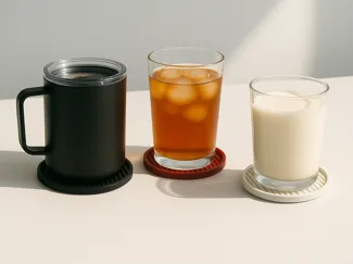 Minimalist Flowline Coaster (With Storage)