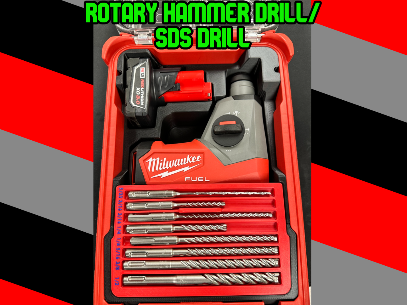Milwaukee Packout Insert Rotary Hammer Drill / SDS