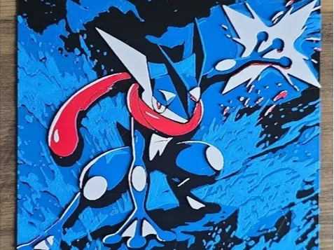 Greninja Water Shuriken - HueForge