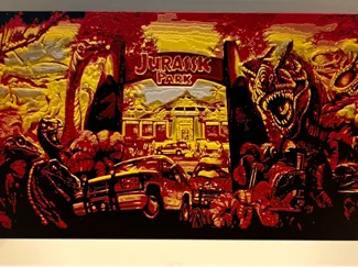 Jurassic Park Mural from The Lost World