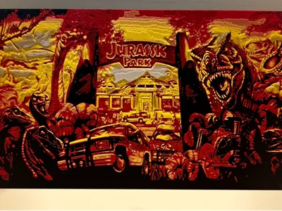 Jurassic Park Mural from The Lost World