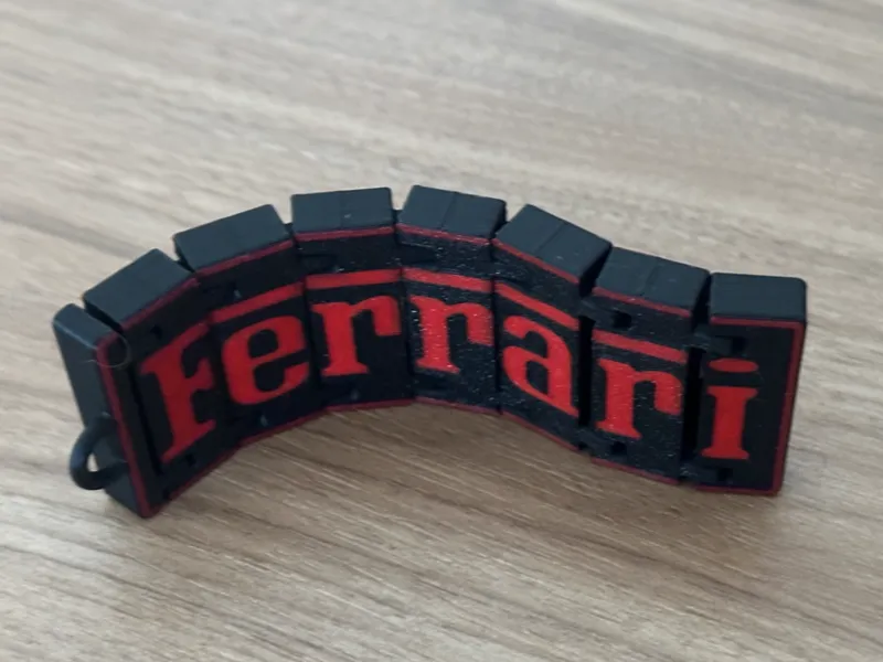 Ferrari portachiavi flessibile snodabile 