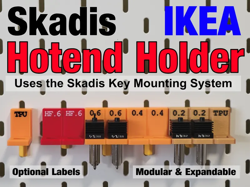 Hotend Holder for Skadis - Modular and Expandable