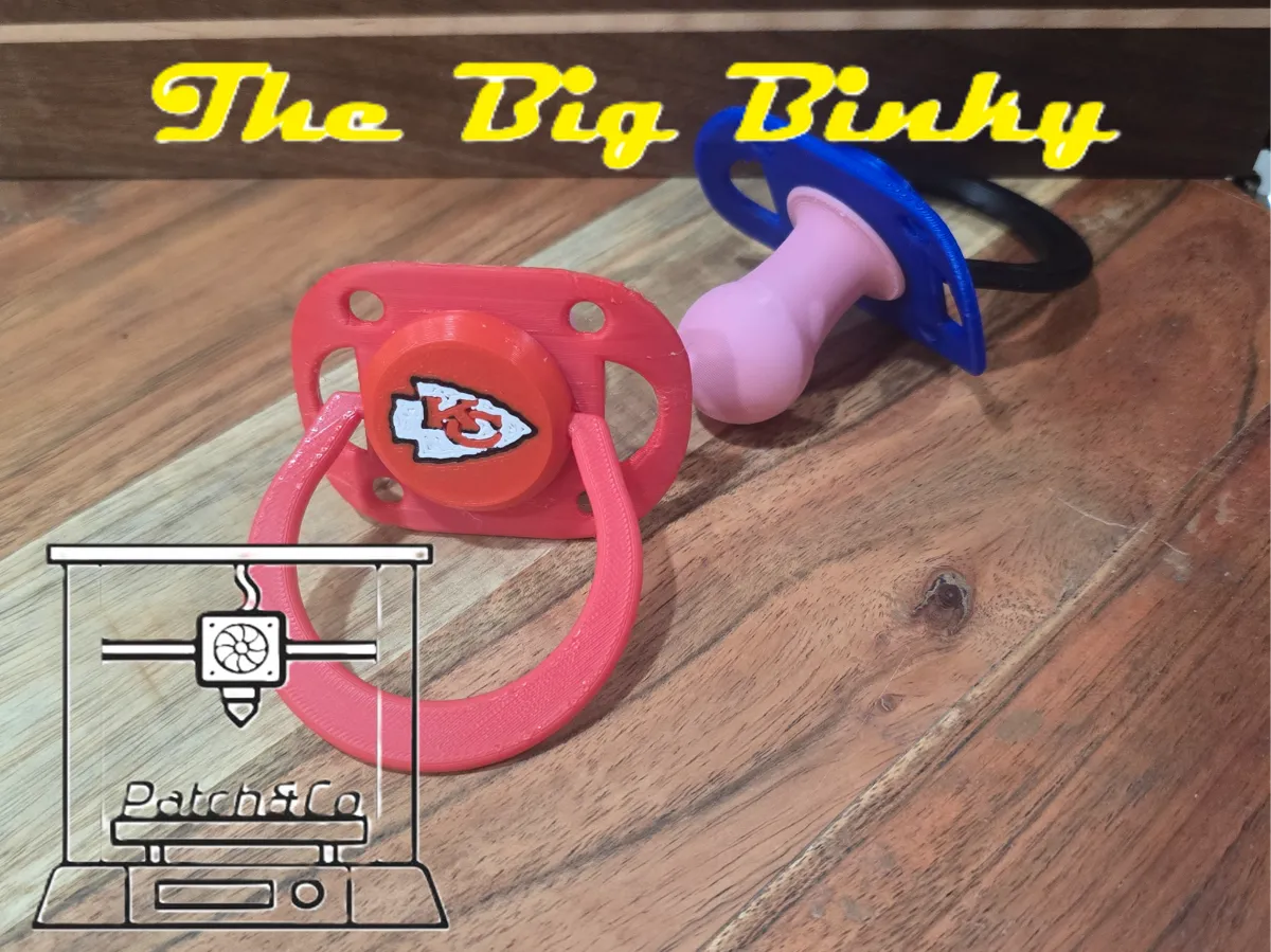 Kansas City Chiefs Big Binky Pacifier by DougBurton1969 MakerWorld ...