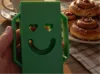 Juice box holder two handles 