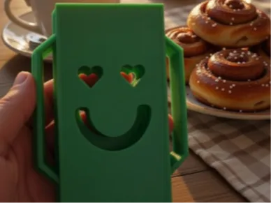 Juice box holder two handles 