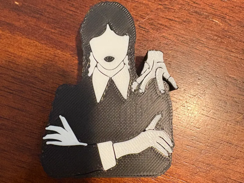 Wednesday Addams Straw Topper