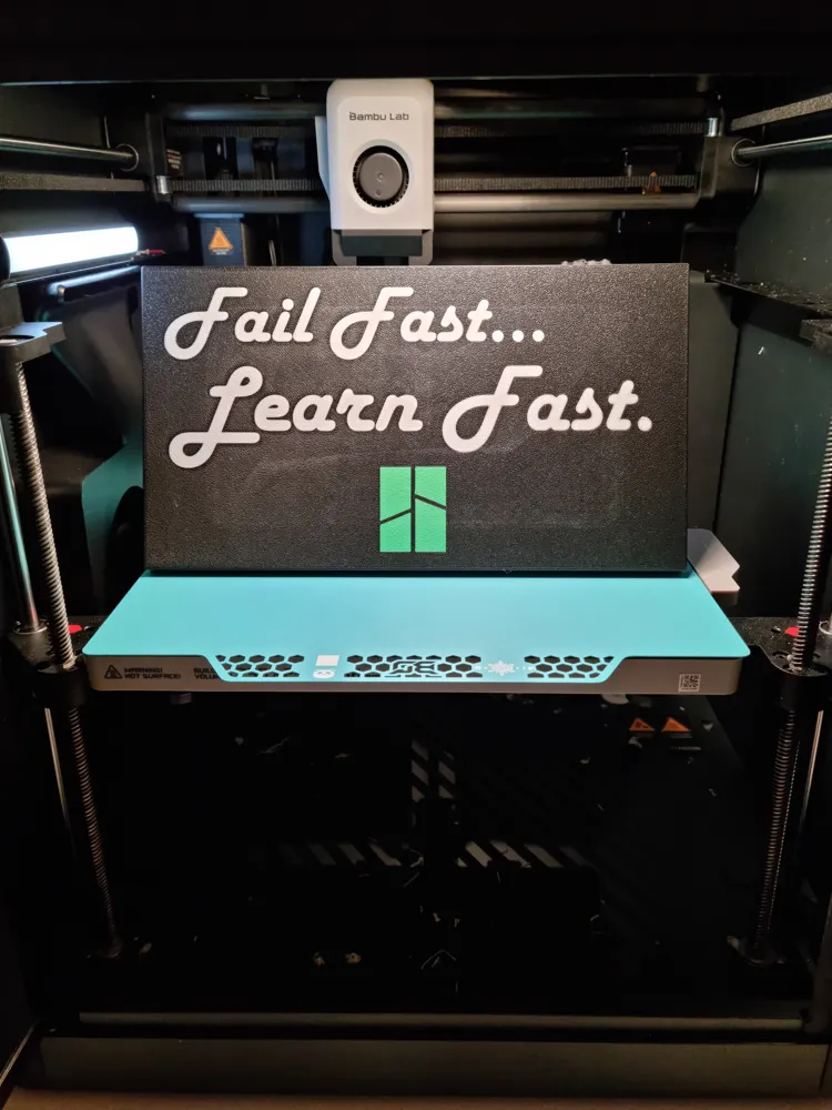 Fail Fast Learn Fast Wall or Desk Art Picture by Otter Designs ...