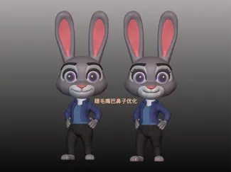 疯狂动物城Q版朱迪Judy 多色（无支撑，无需AMS）