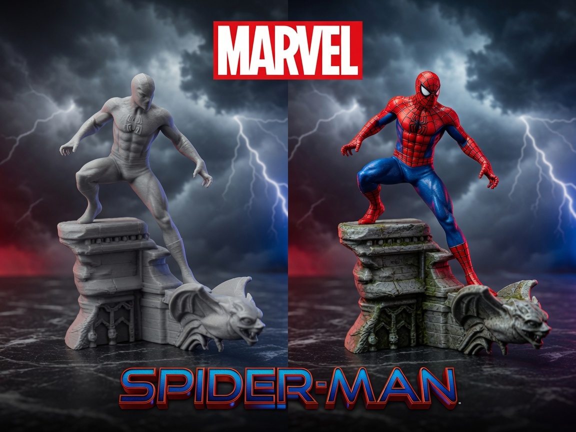 Spider-Man – Gargoyle Rooftop Figure