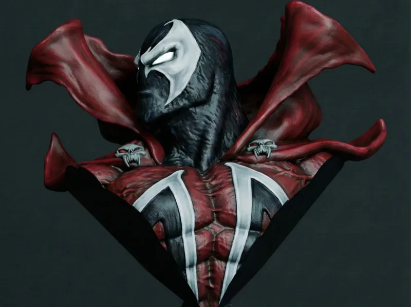 Spawn Stylized Bust - High-Detail 3D Print Model
