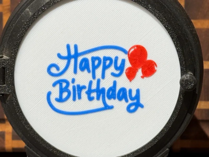 Happy Birthday Tea Light Scene