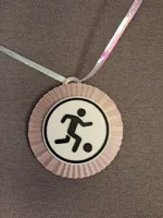 Football medal - 3 colours loop