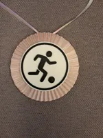 Football medal - 3 colours hole