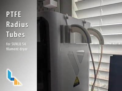 PTFE radius tubes for Sunlu S4 filament dryer