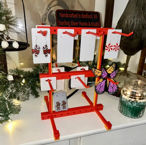 Earring/Keychain Retail Display Hang Tab BozModz view 2