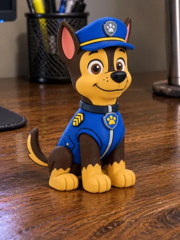 Modelo para impresión 3D: Paw Patrol-CHASE — vista de referencia 2