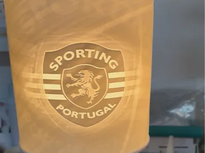 Sporting lithophane lamp