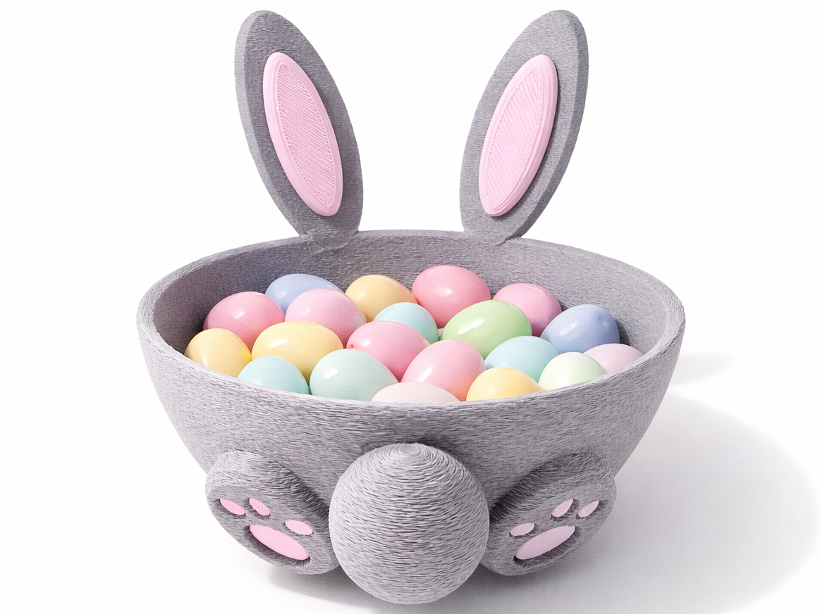 Easter Bunny Candy Bowl – cute Easter decoration
