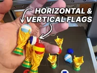 WORLD CUP AND HORIZONTAL FLAGS