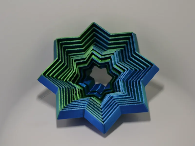 Star Fidget Toy WIth 12 Rings