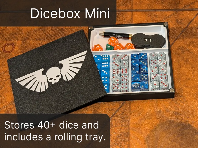 Dicebox Mini with removable tray