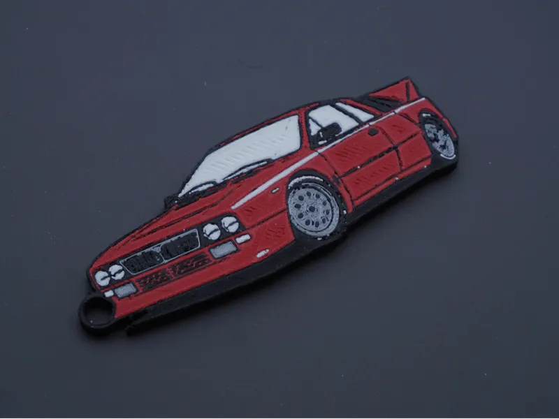 Lancia 037 Stradale keychain