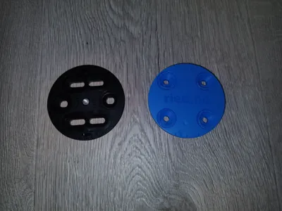 Snowboard Binding Mini-Disc to 4x4 Adapter