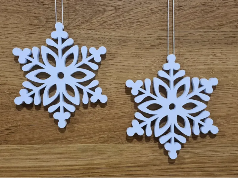 snowflake Christmas ornament