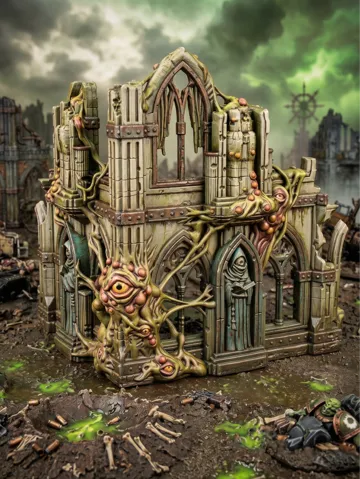 Escenografía en miniatura: Corrupted Grimdark Ruins - Wargaming Terrain — vista de referencia 2
